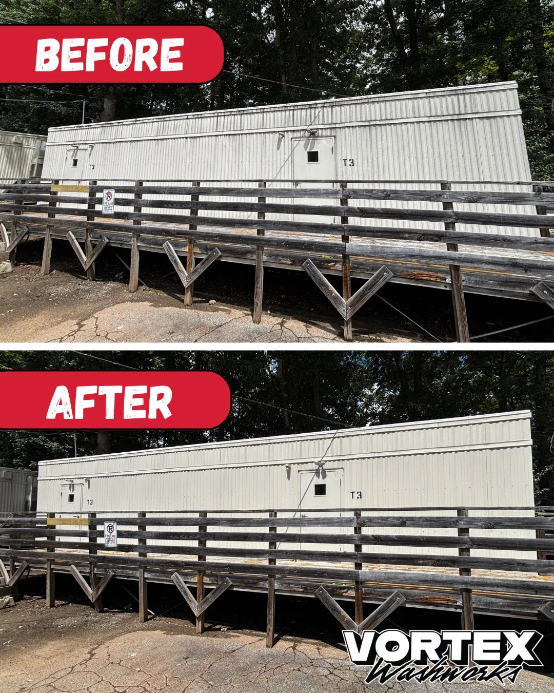 Vortex Washworks service trailer, front view